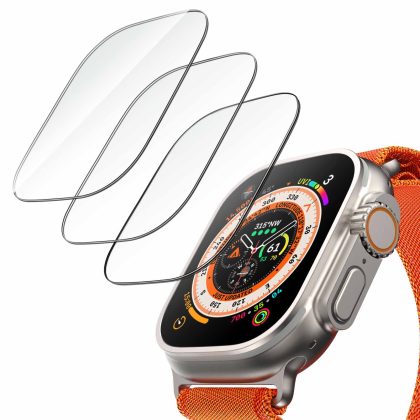 JETech Screen Protector for Apple Watch Ultra 3/2/1 49mm, Tempered Glass, HD Clear, 3 Pack