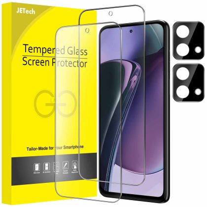 JETech Screen Protector for Motorola Moto G Stylus 2023 with Camera Lens Protector, Tempered Glass Film, HD Clear, 2-Pack Each