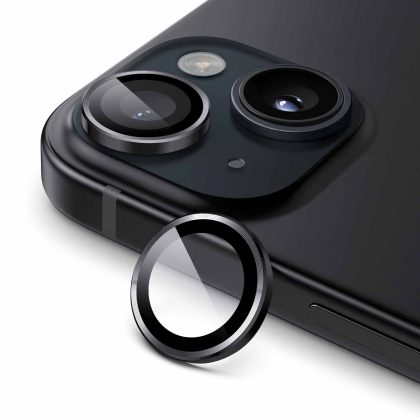 JETech Camera Lens Protector for iPhone 15 6.1-Inch and iPhone 15 Plus 6.7-Inch, 9H Tempered Glass Metal Individual Ring Cover, HD Clear, 2-Pack