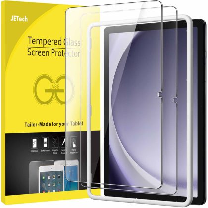 JETech Screen Protector for Samsung Galaxy Tab A11 Plus / A11  / A9 Plus / A9  11-Inch 2025/2023 with Easy Installation Frame, Tempered Glass Film, HD Clear, 2-Pack
