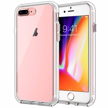 JETech Case for iPhone 8 Plus and iPhone 7 Plus 5.5-Inch, Shock-Absorption Bumper Cover, Anti-Scratch Clear Back