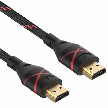 Rankie HDMI Cable, 4K Ready, 30AWG Nylon Braided, High-Speed HDTV Cable, Supports Ethernet, 3D, Audio Return, 6ft