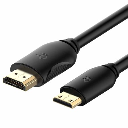 Rankie Mini HDMI to HDMI Cable, High Speed Supports Ethernet 3D and Audio Return