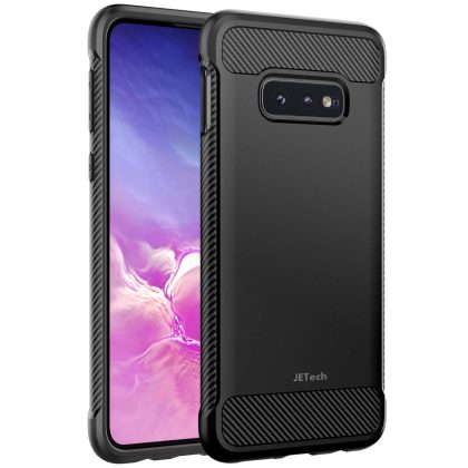 JETech Slim Fit Case Compatible with Samsung Galaxy S10e, Thin Phone Cover with Shock-Absorption and Carbon Fiber Design