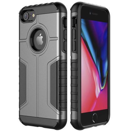 JETech Shockproof Case for iPhone 8 and iPhone 7, Dual Layer Protective Phone Cover with Shock-Absorption