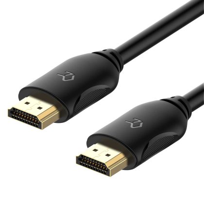 Rankie HDMI Cable, Supports Ethernet, 3D, 4K and Audio Return, 6FT, Black