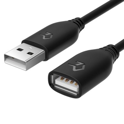 Rankie USB 2.0 Extension Cable, A-Male to A-Female