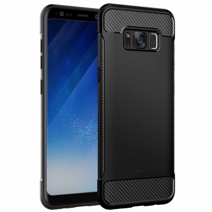 JETech Slim Fit Case Compatible with Samsung Galaxy S8 (NOT for Plus  ), Thin Phone Cover with Shock-Absorption and Carbon Fiber Design
