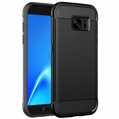 JETech Slim Fit Case Compatible with Samsung Galaxy S7 5.1-Inch, Thin Phone Cover with Shock-Absorption and Carbon Fiber Design