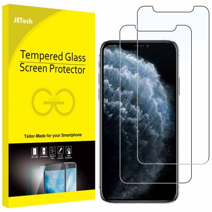 JETech Screen Protector  for iPhone 11 Pro Max and iPhone Xs Max 6.5-Inch, Tempered Glass Film, 2-Pack