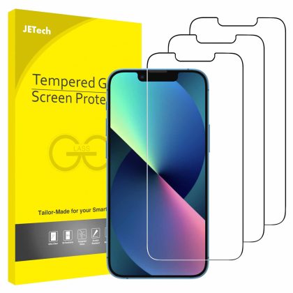 JETech Screen Protector Compatible with iPhone 13 mini 5.4-Inch, Tempered Glass Film, 3-Pack