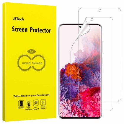 JETech Screen Protector for Samsung Galaxy S20 5G 6.2-Inch, HD Clarity, Flexible TPU Film, 2-Pack