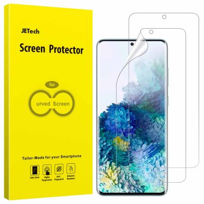 JETech Screen Protector for Samsung Galaxy S20 Plus 5G 6.7-Inch, HD Clarity Flexible TPU Film, Case Friendly, 2-Pack