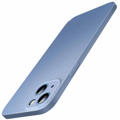 JETech Upgraded Slim (0.85 mm Thin) Case for iPhone 13 6.1-Inch, Camera Lens Cover Full Protection, Slim Fit Ultra Thin Lightweight Matte Hard PC, Support Wireless Charging (Sierra Blue)