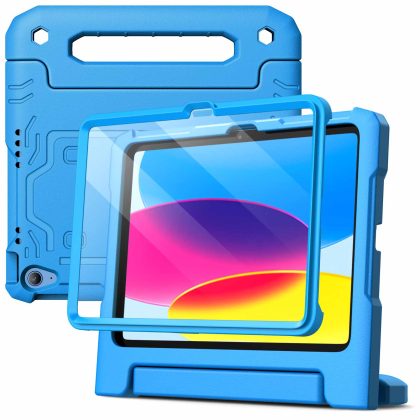 JETech Kids Case for iPad (A16) 11th/10th Generation (2025/2022) with Built-in Screen Protector, Shockproof Full-Body Handle Stand Tablet Protective Cover