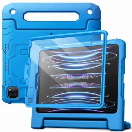 JETech Kids Case for iPad Pro 11 Inch (2022/2021/2020/2018 Model), iPad Air 5/4 (10.9-Inch) with Built-in Screen Protector, Shockproof Full-Body Handle Stand Tablet Protective Cover