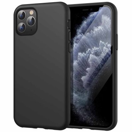 JETech Silicone Case for iPhone 11 Pro Max 6.5-Inch, Silky-Soft Touch Full-Body Protective Phone Case, Shockproof Cover with Microfiber Lining