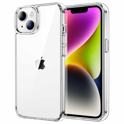 JETech Case for iPhone 14 6.1-Inch, Non-Yellowing Shockproof Phone Bumper Cover, Anti-Scratch Clear Back