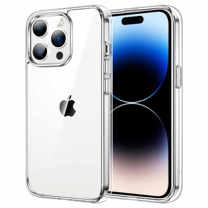 JETech Case for iPhone 14 Pro 6.1-Inch, Non-Yellowing Shockproof Phone Bumper Cover, Anti-Scratch Clear Back