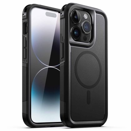 JETech Case for iPhone 14 Pro Max 6.7-Inch Compatible with MagSafe, Heavy Duty Dual-Layer Rugged Protection, Shockproof Protective Tough Phone Magnetic Cover