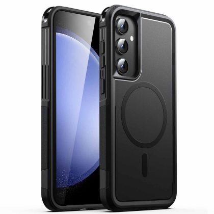 JETech Case for Samsung Galaxy S23 FE 6.4-Inch, Compatible with MagSafe Accessories, Dual-Layer Heavy Duty Rugged Protection Shockproof Phone Magnetic Cover