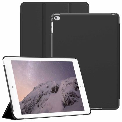 JETech Case for iPad Air 2 9.7 Inch (2014 Model, 2nd Generation), Protective Hard Back Shell Soft-Touch Tablet Stand Cover, Auto Wake/Sleep