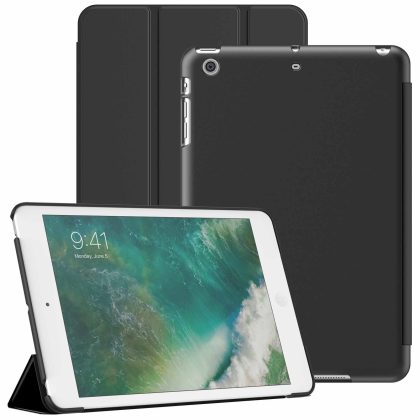 JETech Case for iPad Mini 1/2/3, Protective Hard Back Shell Soft-Touch Tablet Stand Cover, Auto Wake/Sleep