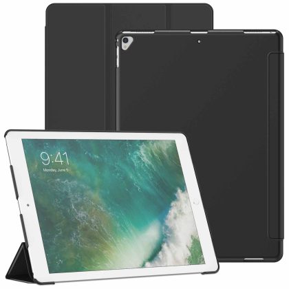 JETech Case for iPad Pro 12.9 Inch (2015/2017 Model, 1st/2nd Generation), Protective Hard Back Shell Soft-Touch Tablet Stand Cover, Auto Wake/Sleep