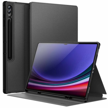 JETech Case for Samsung Galaxy Tab S10 Ultra/Tab S9 Ultra 14.6-Inch with S Pen Holder, Slim Folio Stand Protective Tablet Cover, Multi-Angle Viewing