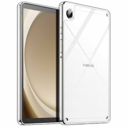JETech Clear Case for Samsung Galaxy Tab A9 8.7-Inch, Anti-Yellowing Transparent Shockproof Slim Tablet Cover with Hard PC Back and Soft TPU Bumper (Clear)