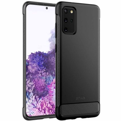 JETech Slim Fit Case Compatible with Samsung Galaxy S20 Plus 5G (2020), Thin Phone Cover with Shock-Absorption and Carbon Fiber Design