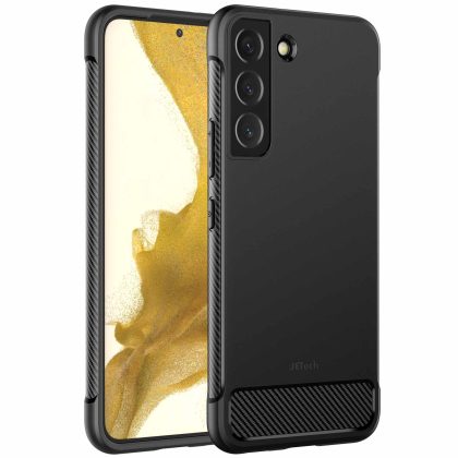 JETech Slim Fit Case for Samsung Galaxy S22  / S22 Plus 5G 6.6-Inch, Thin Phone Cover with Shock-Absorption and Carbon Fiber Design