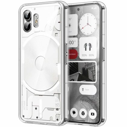 JETech Case for Nothing Phone 2, Non-Yellowing Shockproof Phone Bumper Cover, Anti-Scratch Clear Back (Clear)