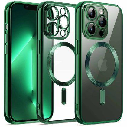 JETech Electroplated Case for iPhone 13 Pro 6.1-Inch, Camera Lens Full Protection, Compatible with MagSafe Wireless Charging, Shockproof Soft TPU Phone Cover