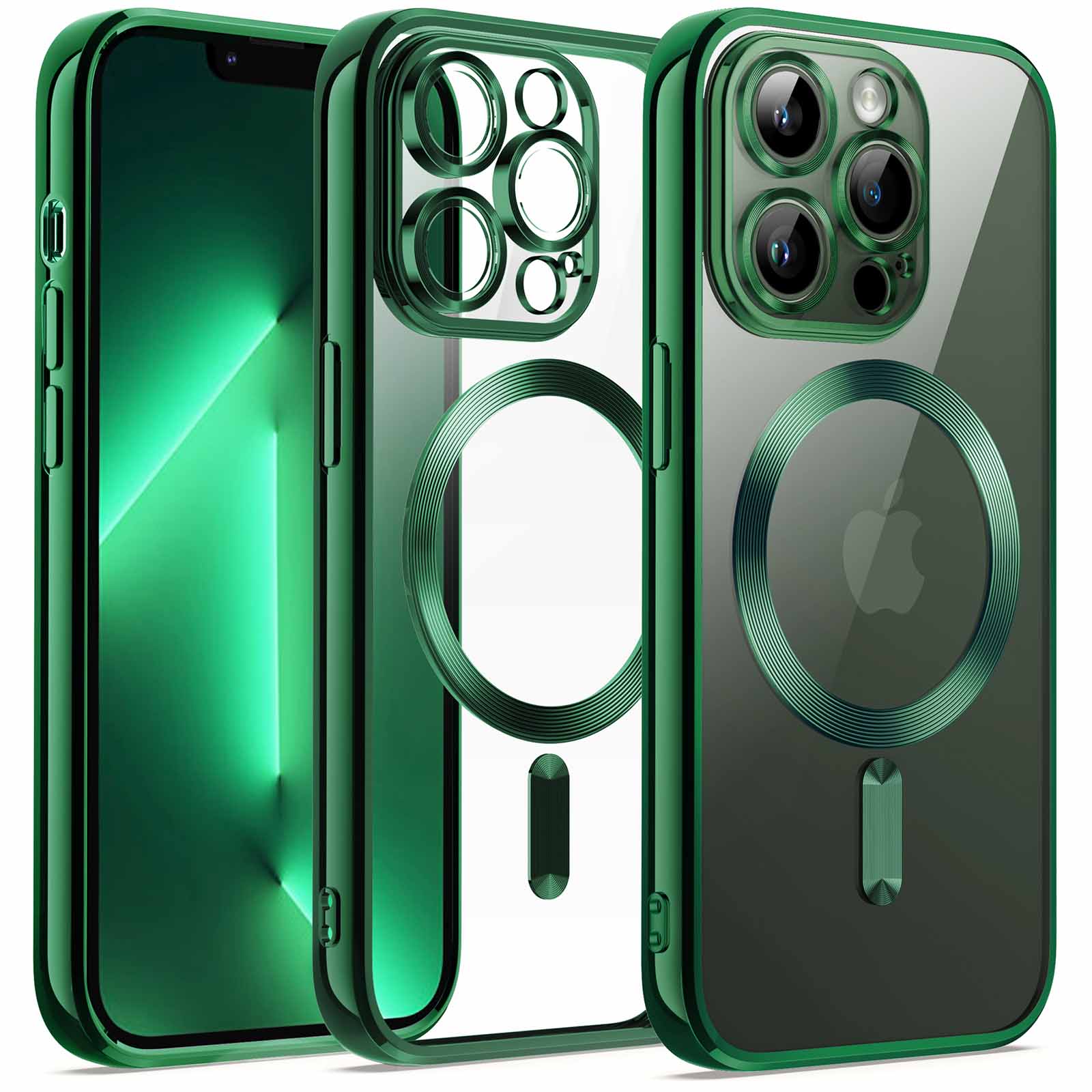 JETech Electroplated Case for iPhone 13 Pro 6.1-Inch, Camera Lens Full Protection, Compatible with MagSafe Wireless Charging, Shockproof Soft TPU Phone Cover