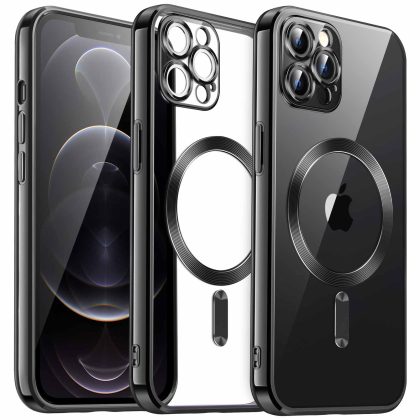 JETech Electroplated Case for iPhone 12 Pro 6.1-Inch, Camera Lens Full Protection, Compatible with MagSafe Wireless Charging, Shockproof Soft TPU Phone Cover