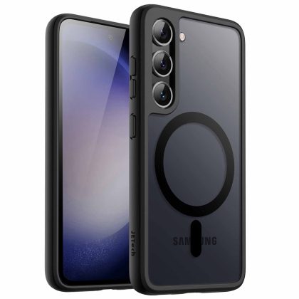 JETech Magnetic Case for Samsung Galaxy S23  / S23 Plus 5G 6.6-Inch, Compatible with MagSafe, Translucent Matte Back Shockproof Phone Cover