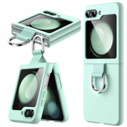 JETech Case for Samsung Galaxy Z Flip 5 2023 with Ring, Hard PC Slim Shockproof Anti-Scratch Protective Phone Cover