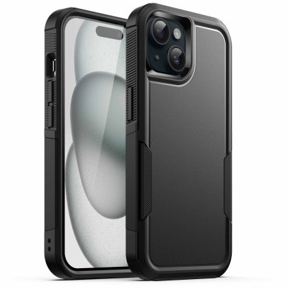 JETech Case for iPhone 15 Plus 6.7-Inch, Heavy Duty Dual-Layer Rugged Protection, Shockproof Protective Tough Phone Cover with Matte Back
