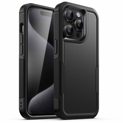 JETech Case for iPhone 15 Pro Max 6.7-Inch, Heavy Duty Dual-Layer Rugged Protection, Shockproof Protective Tough Phone Cover with Matte Back