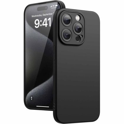 JETech Slim Case for iPhone 15 Pro Max 6.7-Inch with Camera Lens Full Cover Protection, Ultra-Thin Lightweight Matte Finish Minimalist Protective Phone Cover