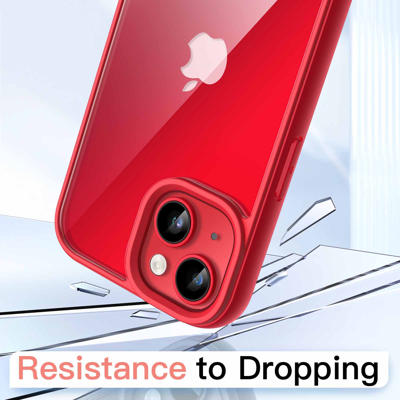 JETech Case for iPhone 14 Plus 6.7-Inch, Shockproof Phone Bumper Cover, Solid Color Matte TPU Frame, Anti-Scratch Clear Back - Image 4