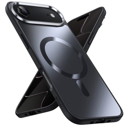 JETech Magnetic Case for iPhone 17 Air Compatible with MagSafe, Luxury Metallic Luster Matte Back Slim Shockproof Electroplated Phone Cover, 6.5-Inch Display