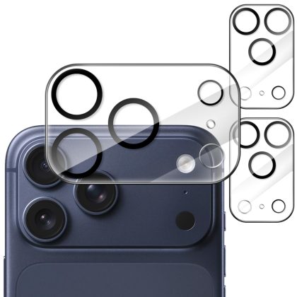 JETech Camera Lens Protector for iPhone 17 Pro Max 6.9-Inch, 9H Tempered Glass, Anti-Scratch, Case Friendly, Does Not Affect Night Shots, HD Clear, 3-Pack - Clear