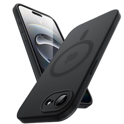 JETech Matte Case for iPhone 16e 6.1-Inch Compatible with MagSafe, Non-Yellowing and Anti-Fingerprint, Shockproof Translucent Frosted TPU Soft Phone Cover