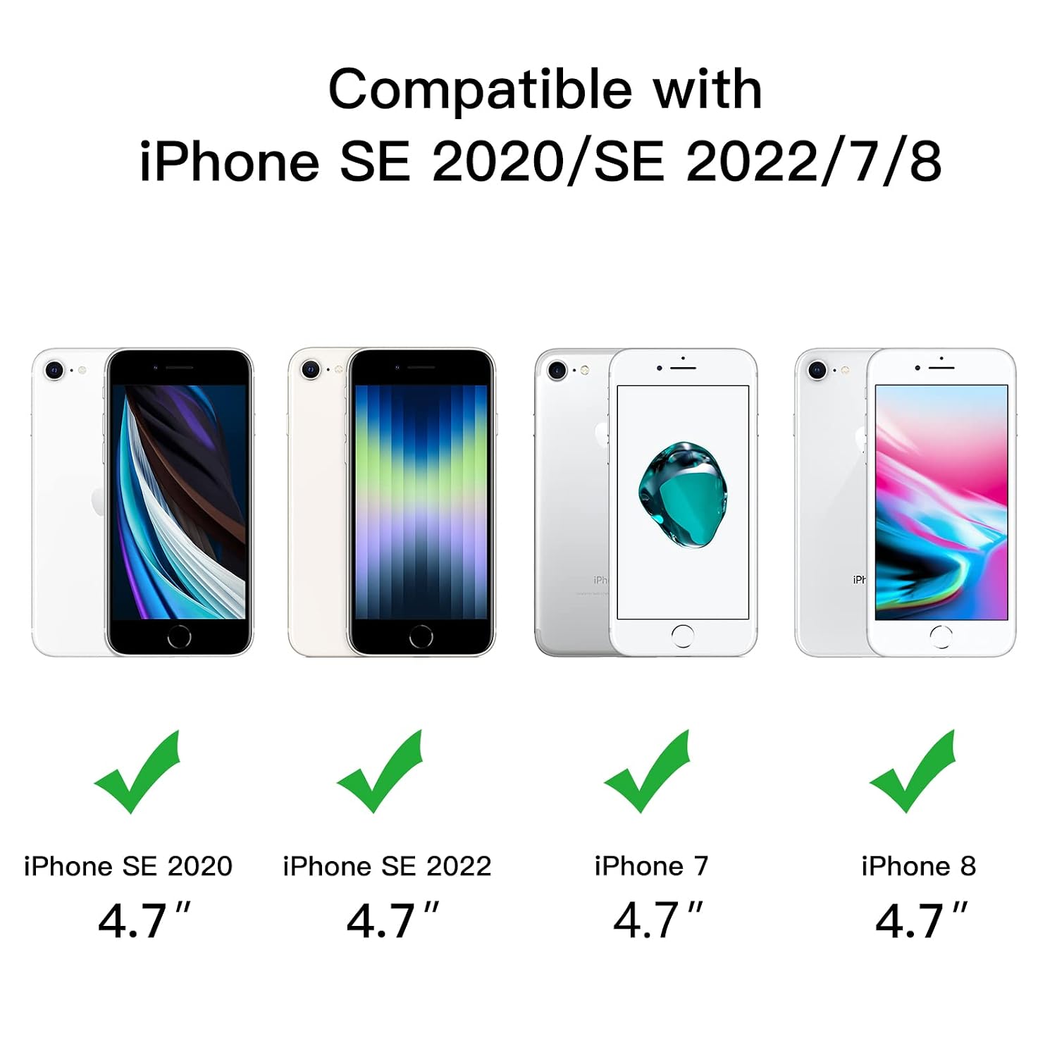 JETech Ultra Slim (0.35mm Thin) Case for iPhone SE 3/2 (2022/2020 Edition), iPhone 8/7, 4.7-Inch, Camera Lens Cover Full Protection, Lightweight, Matte Finish PP Hard Minimalist Case - Image 2