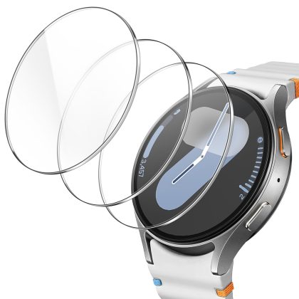 JETech Screen Protector for Samsung Galaxy Watch 7/6 44mm, Tempered Glass Anti-Scratch, HD Clear, 3 Pack