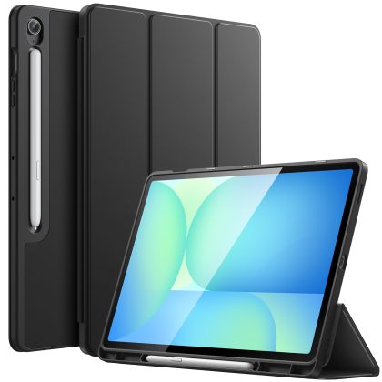 JETech Case for Samsung Galaxy Tab S10 FE Plus/S10 FE  13.1-Inch with S Pen Holder, Soft TPU Tri-Fold Stand Protective Tablet Cover, Support S Pen Charging, Auto Wake/Sleep
