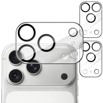 JETech Camera Lens Protector for iPhone 17 Pro 6.3-Inch, 9H Tempered Glass, Anti-Scratch, Case Friendly, Does Not Affect Night Shots, HD Clear, 3-Pack - Clear