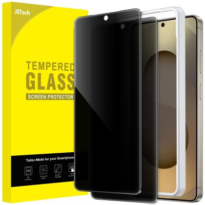 JETech Privacy Screen Protector for Samsung Galaxy S26 Ultra, Anti-Spy Tempered Glass Film with Easy Installation Tool, Fingerprint ID Compatible, 2-Pack